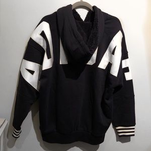 fuzzy adidas sweatshirt